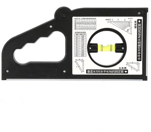 Sorandy Multifunction Slope Measuring Inclinometer, Angle Meter Ruler, Comparison Table Inclinometer with Precise Measurement, Ideal for Civil Engineering, Construction & Interior in Saudi Arabia