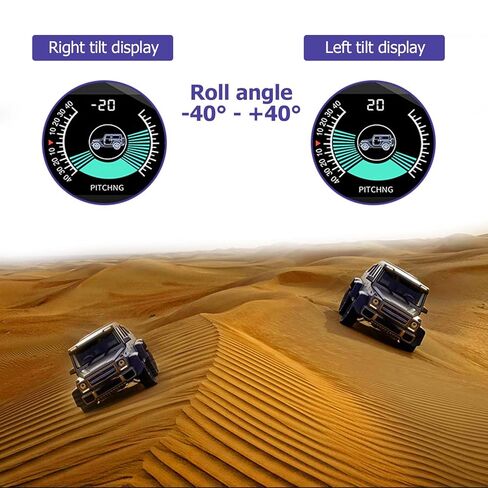 Digital Car Inclinometer,Digital Angle Slope Meter with High Resolution LCD Display and Alarm Alert, for Real Time Pitch Roll Measurement and Battery Voltage Monitoring in Saudi Arabia