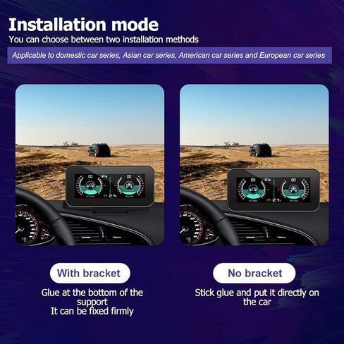 Digital Car Inclinometer,Digital Angle Slope Meter with High Resolution LCD Display and Alarm Alert, for Real Time Pitch Roll Measurement and Battery Voltage Monitoring in Saudi Arabia