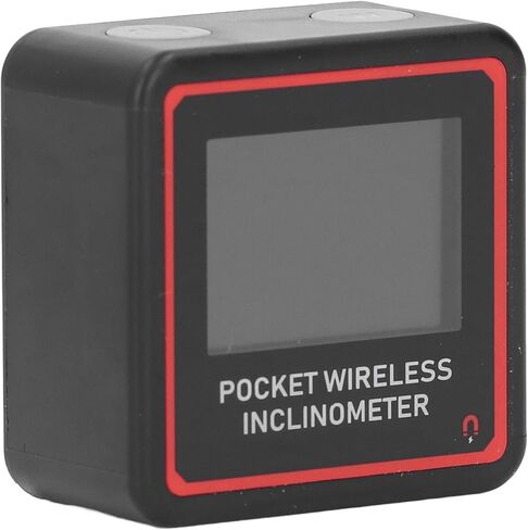 Digital Display Inclinometer Pocket Level and Angle Measuring Gauge 4x90 Degree Electronic Protractor Compact Convenient Screen and Display for Various Metal Surfaces ABS Material in Saudi Arabia