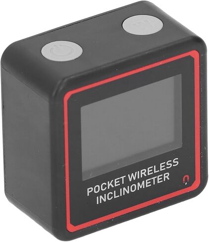 Digital Display Inclinometer Pocket Level and Angle Measuring Gauge 4x90 Degree Electronic Protractor Compact Convenient Screen and Display for Various Metal Surfaces ABS Material in Saudi Arabia