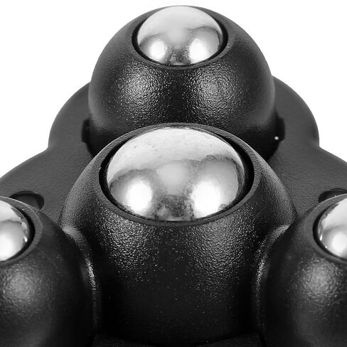 Homoyoyo 4pcs Self-Adhesive Sticky Swivel Ball Casters for Appliances Mini Storage Bin Wheels Black Steel Bearings Household Portable Stand Replacement in Saudi Arabia