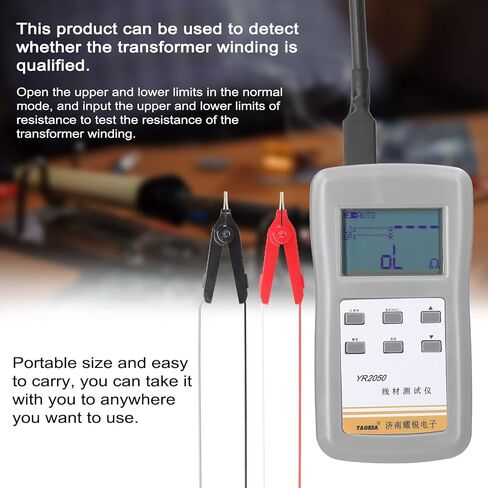 Milliohm Meter,ERYUE YAOREA YR2050 Handheld Portable High Accuracy 4-Wires Milliohm Meter Wireline Current Detecting Low Resistance Micro Resistance Meter Tester in Saudi Arabia