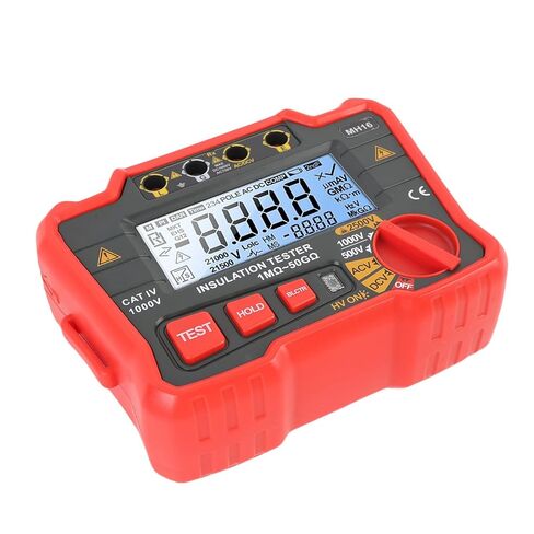 SUNGOOYUE Multi Purpose Digital Insulation Resistor Tester with Silicone Protective Cover for Cable Switch, Megohmmeter 2500V High Voltage Resistor Tester for Motor, ABS Material in Saudi Arabia