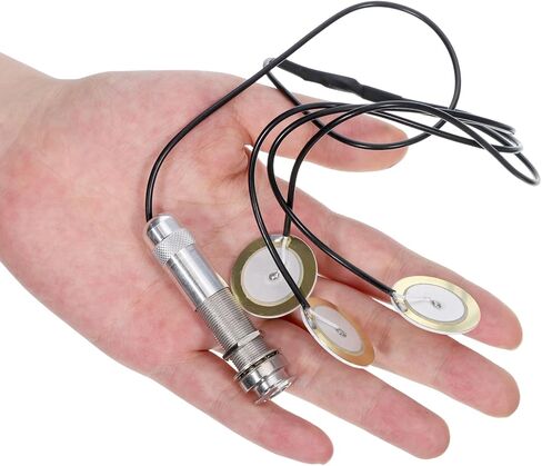 3 in 1 Piezo Pickups Transducer Ukulele Contact Microphone Acoustic Guitar Pickup Transducer with Buzzer for Ukulele Electronic Acoustic Guitar Violin Stringed Instruments in Kuwait