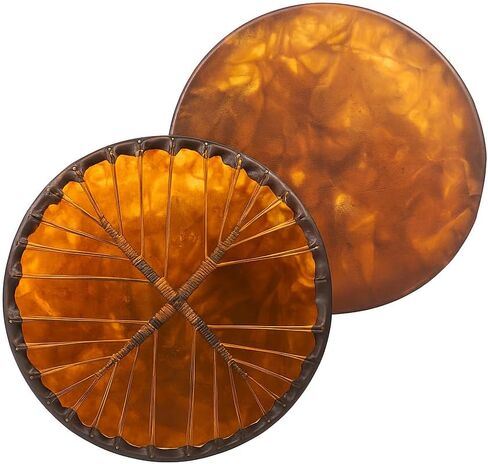 ARAW American Shamanic Native Drum, Handcrafted Elk Rawhide, Cedar Wood Frame, Crossed Lacing Design, Handheld Drum, Bodhran (16 Inches Diameter X 2.5 Inches) in Kuwait