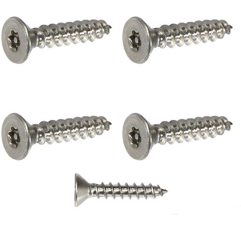 Fastenere Flat Head Torx Security Sheet Metal Screws - #8 x 2 (25pcs), Tamper Resistant, 18-8 Stainless Steel Screws with High Durability & Corrosion Resistance, T20 Drive 0.085"-0.305" in Saudi Arabia