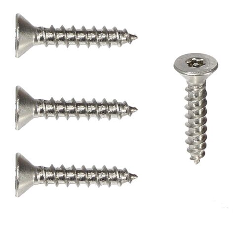 Fastenere Flat Head Torx Security Sheet Metal Screws - #8 x 2 (25pcs), Tamper Resistant, 18-8 Stainless Steel Screws with High Durability & Corrosion Resistance, T20 Drive 0.085"-0.305" in Saudi Arabia