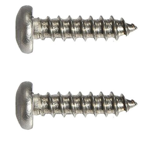 #8 x 3/4" Pan Head Sheet Metal Screws, Full Thread, Square Drive, Stainless Steel 18-8, Bright Finish, Self-Tapping, Quantity 100 Pieces by Fastenere in Saudi Arabia