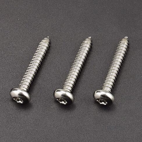 50 Pcs #14 x 1-1/4 Torx Pan Head Sheet Metal Screws with Bit, 304 Stainless Steel 18-8, 6-Lobe Star Drive Extra Large Self Tapping Screws for Construction in Saudi Arabia