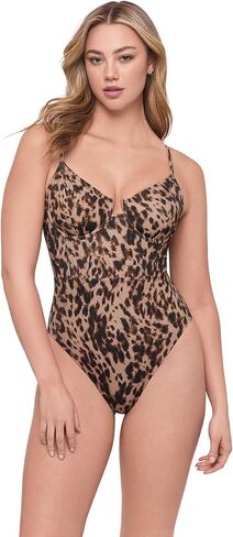 Womens Sculpting Corset Underwire One Piece Swimsuit in Kuwait