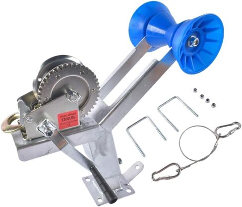 نظام تثبيت ونش القارب قابل للتعديل بارتفاع عالمي مع حامل أسطواني عمود 1200 رطل لقضيب سحب المقطورة 3 بوصة عرض × 4 بوصة ارتفاع in Kuwait