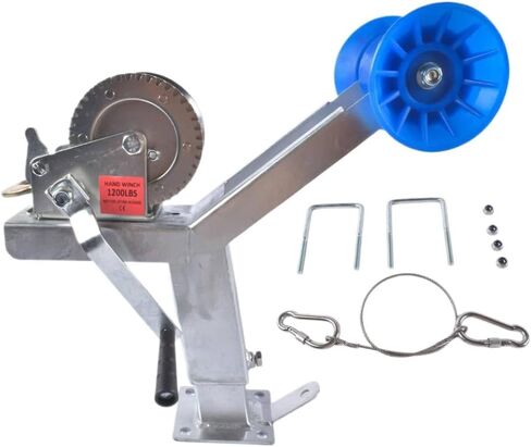 نظام تثبيت ونش القارب قابل للتعديل بارتفاع عالمي مع حامل أسطواني عمود 1200 رطل لقضيب سحب المقطورة 3 بوصة عرض × 4 بوصة ارتفاع in Kuwait