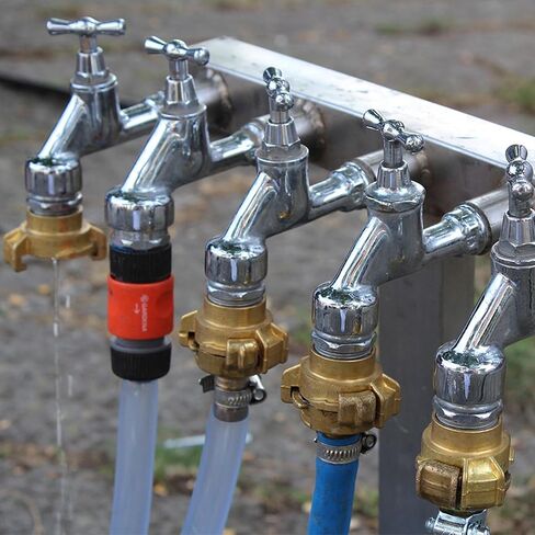 YOKIVE Hose Barb Fitting Elbow, Barbed M10x1 Male Thread Adapter Connector, Great for Gas, Water, Oil, Fuel Pipelines (Gold, 8-mm) in Kuwait