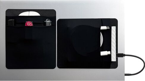 Portable Hard Drive Sleeve for Laptop - SSD Solid State Drive - Reusable Adhesive - Stick on External Hard Drive Carrying Case - Travel Pocket Pouch in Kuwait