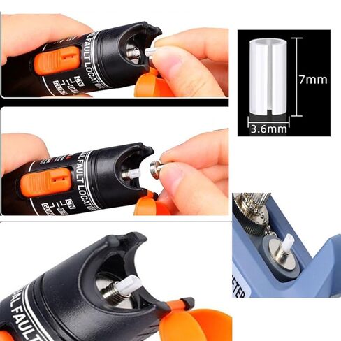 7mm Ceramic Sleeve Ceramic Core for Most Optical Fiber Cable Testers and Red Light Pens Essential Accessories for Optical Fiber Testing and Maintenance 30pcs in Saudi Arabia