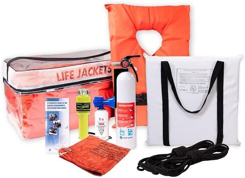 طقم سلامة القوارب البحرية من أكوا برو M42201، للقوارب التي يصل طولها إلى 20 إلى 25 قدم in Kuwait