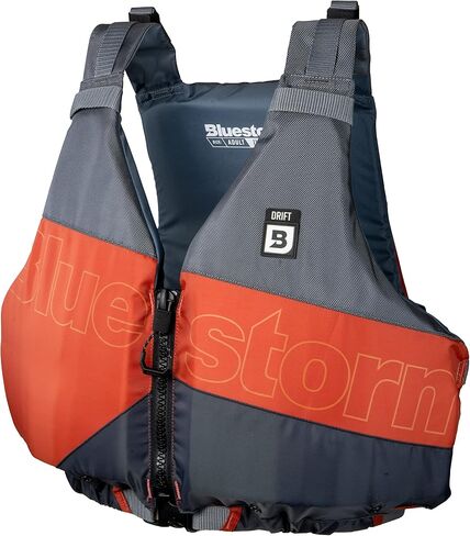 سترة نجاة BLUESTORM Drift Kayak (PFD)، قابلة للتعديل بالكامل، مقاس عالمي، معتمدة من خفر السواحل الأمريكي، للتجديف بالكاياك، والتجديف، وSUP، وصيد الأسماك والمزيد in Kuwait