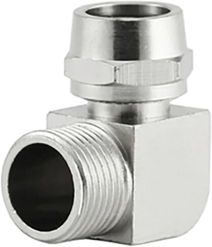 1 قطعة KLL6-01 ، KLL6-02 ، KLL8-02 ، KLL10-02 ، KLL10-03 تركيبات طلاء النيكل والنحاس الخيوط تركيب الكوع موصل هوائي سريع (KLL12-04) in Kuwait