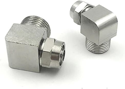 1 قطعة KLL6-01 ، KLL6-02 ، KLL8-02 ، KLL10-02 ، KLL10-03 تركيبات طلاء النيكل والنحاس الخيوط تركيب الكوع موصل هوائي سريع (KLL12-04) in Kuwait