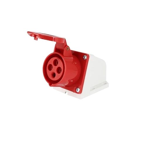 5Pcs Industrial Plug and Socket Waterproof Connector 3PIN 4PIN 5PIN 16A/32A Waterproof Electrical Connection Wall Mount Socket(16A Connector,1LOT(5 PCS)_4PIN) in Saudi Arabia