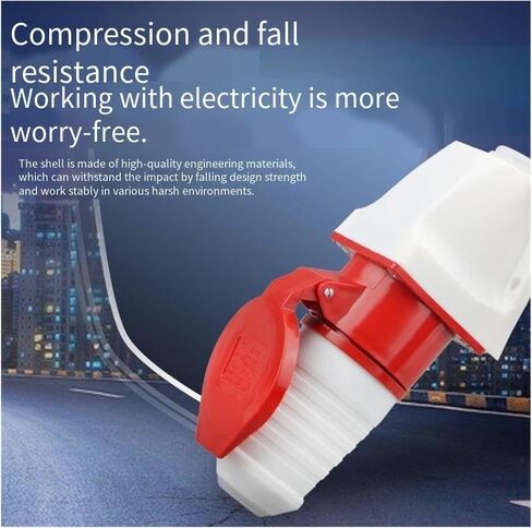 1pc 014 Four-Core 16A Industrial Plug - Waterproof Three-Phase Socket Connector for Construction Sites in Saudi Arabia