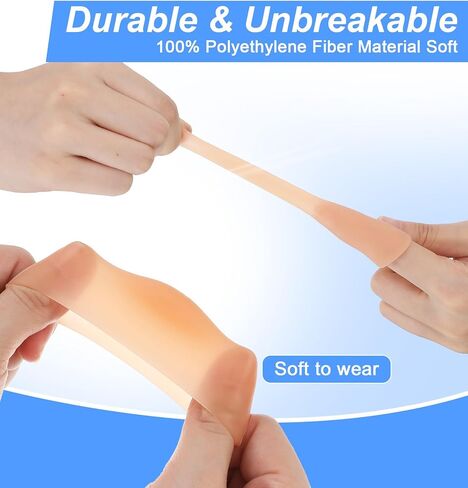 16 Pcs Thumb Cover, Skin Color Finger Caps, Soft Silicone Thumb Protector for Daily Friction Care and Daily Use in Saudi Arabia