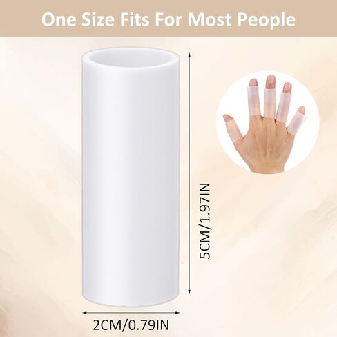 30 Pcs Silicone Finger Sleeve, Thumb Protectors for Healing, Silicone Finger Tip Protectors Thumb Protector Gel Fingers Covers for Daily Activity and Grip Support in Saudi Arabia
