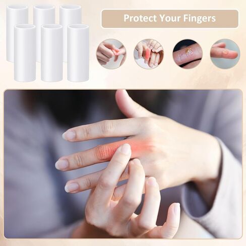 30 Pcs Silicone Finger Sleeve, Thumb Protectors for Healing, Silicone Finger Tip Protectors Thumb Protector Gel Fingers Covers for Daily Activity and Grip Support in Saudi Arabia