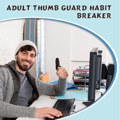 Adult Thumb Guard Habit Thumb Sucking Thumb Cover Thumb Glove to Help Stop Skin Picking Thumb Sucking and Hair Pulling(Black) in Saudi Arabia