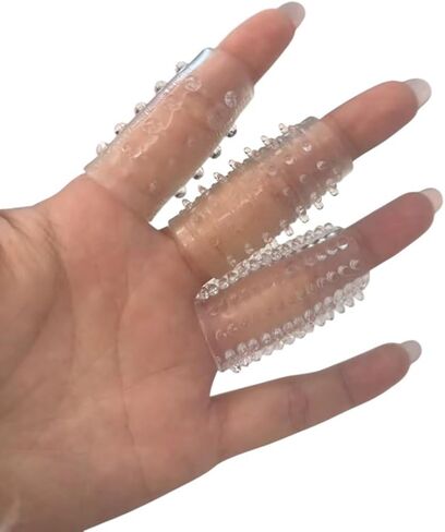 Skin Picking & Fidget Support Finger Covers for OCD & Dermatillomania, 6 Clear Textured Silicone Finger Sleeves for Anxiety, Nail Biting & Anti-Skin Picking in Saudi Arabia