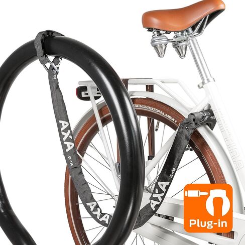 AXA Bike Lock: Plug- in Chain for use with AXA Ring Lock: ULC 130 CM Long- 5.5 mm Links Frame Lock Ebike in Kuwait