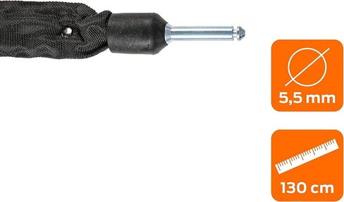 AXA Bike Lock: Plug- in Chain for use with AXA Ring Lock: ULC 130 CM Long- 5.5 mm Links Frame Lock Ebike in Kuwait