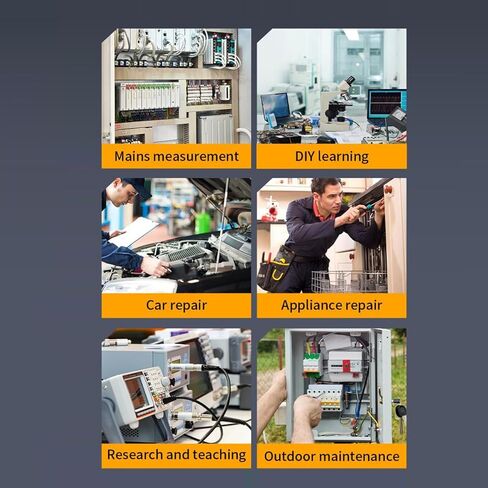 Handheld Oscilloscope, 2 Channels Portable Digital Oscilloscope Multimeter, Professional Automotive Oscilloscope with 1Mhz Bandwidth, 5.0MS s Sampling Rate & 2.8in LCD Display in Kuwait