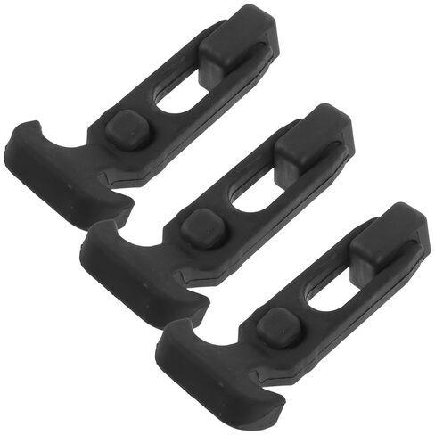 Balacoo 3pcs T-Handle Rubber Elastic Draw Latches for Tool Box with Shock Absorption, Flexible Hasp Locks for Cooler Cabinets, Engine Hoods, and Rv Compartments in Saudi Arabia