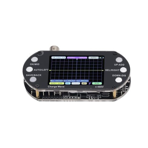 راسم الذبذبات المحمول مع شاشة TFT 2.4 بوصة معدل أخذ العينات 320 × 240 2.5 ميجا هرتز راسم الذبذبات المحمول مع عرض النطاق الترددي 500 كيلو هرتز in Kuwait