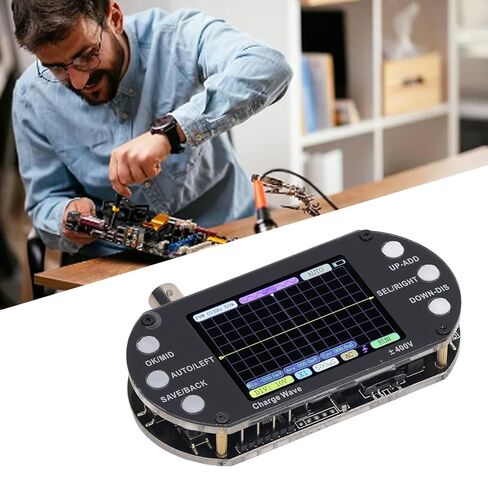 راسم الذبذبات المحمول مع شاشة TFT 2.4 بوصة معدل أخذ العينات 320 × 240 2.5 ميجا هرتز راسم الذبذبات المحمول مع عرض النطاق الترددي 500 كيلو هرتز in Kuwait