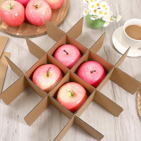 8 مجموعة فواصل صندوق من الورق المقوى لنقل فواصل تعبئة الورق المقوى مقاس 13 × 3 بوصة مجموعة التعبئة الزجاجية لأطباق المطبخ وصينية مقسم لشحن العناصر الصغيرة خفيفة الوزن، 48 قطعة in Kuwait