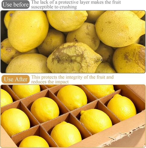 8 مجموعة فواصل صندوق من الورق المقوى لنقل فواصل تعبئة الورق المقوى مقاس 13 × 3 بوصة مجموعة التعبئة الزجاجية لأطباق المطبخ وصينية مقسم لشحن العناصر الصغيرة خفيفة الوزن، 48 قطعة in Kuwait