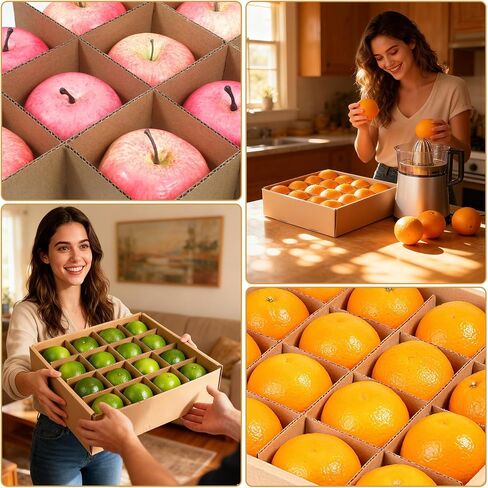 8 مجموعة فواصل صندوق من الورق المقوى لنقل فواصل تعبئة الورق المقوى مقاس 13 × 3 بوصة مجموعة التعبئة الزجاجية لأطباق المطبخ وصينية مقسم لشحن العناصر الصغيرة خفيفة الوزن، 48 قطعة in Kuwait