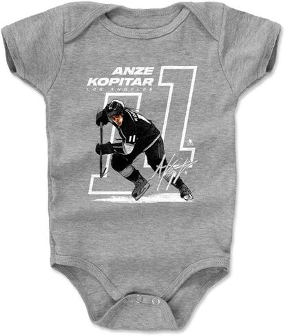 500 LEVEL Anze Kopitar Los Angeles Hockey Baby Infant One Piece Bodysuit (3-24 Months) - Anze Kopitar Offset in Saudi Arabia