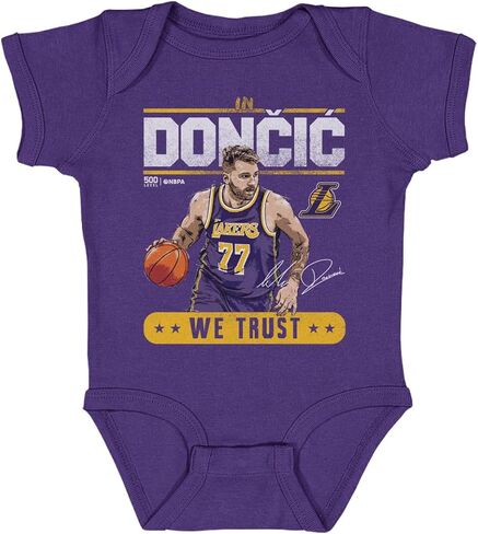 500 LEVEL Luka Doncic Los Angeles Lakers One-Piece Infant Bodysuit - Luka Doncic Los Angeles Lakers Trust in Saudi Arabia