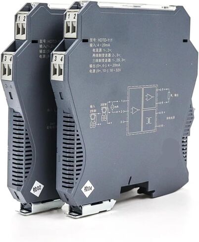 1pcs 18-32VDC Power Isolating Transmitter 0-20ma Analog Input Output galvanic Isolation 24vdc Power Supply 4-20ma Isolator(0-10V in 4-20mA Out) in Kuwait