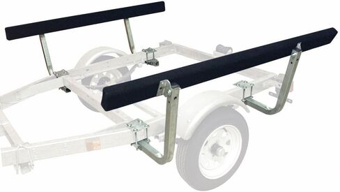 دليل القارب على طراز Bunkboard من Overton - مغطى بالسجاد، يناسب إطارات المقطورة حتى 4-1/4 بوصة، فولاذ مجلفن مسبقًا، تركيب قابل للتعديل، الأجهزة متضمنة، مجموعة من 2 in Kuwait