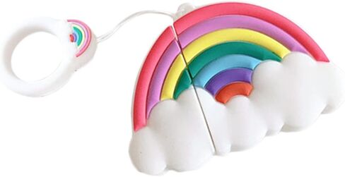 DOITOOL Earphone Cover with Rainbow Protective Case for Hanging Pendant with Rope for Outdoor Activities in Saudi Arabia