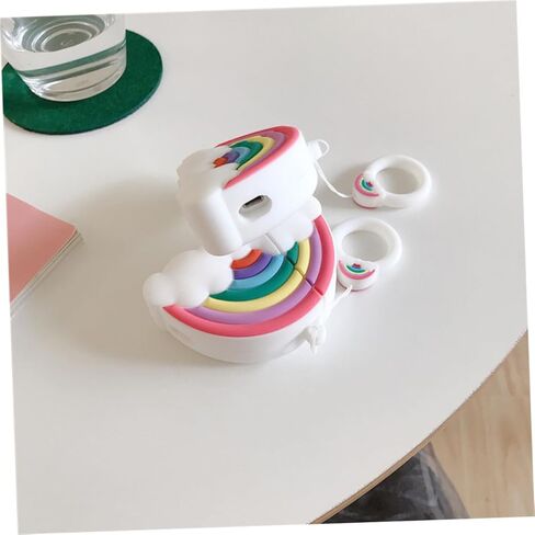DOITOOL Earphone Cover with Rainbow Protective Case for Hanging Pendant with Rope for Outdoor Activities in Saudi Arabia
