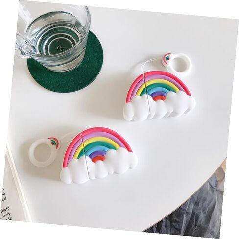 DOITOOL Earphone Cover with Rainbow Protective Case for Hanging Pendant with Rope for Outdoor Activities in Saudi Arabia