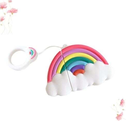 DOITOOL Earphone Cover with Rainbow Protective Case for Hanging Pendant with Rope for Outdoor Activities in Saudi Arabia