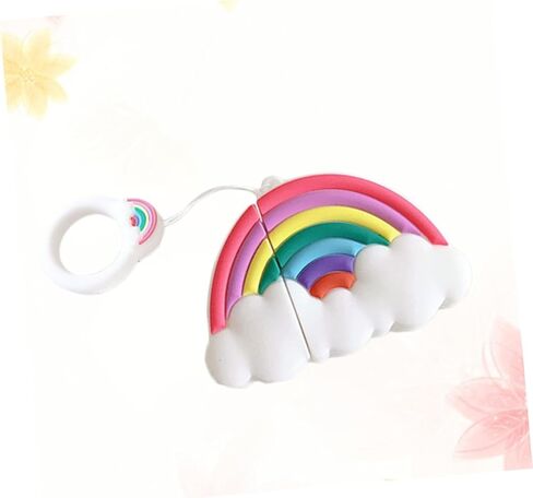 DOITOOL Earphone Cover with Rainbow Protective Case for Hanging Pendant with Rope for Outdoor Activities in Saudi Arabia