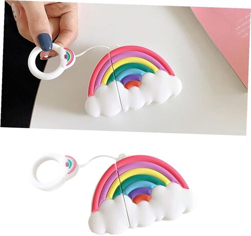 DOITOOL Earphone Cover with Rainbow Protective Case for Hanging Pendant with Rope for Outdoor Activities in Saudi Arabia